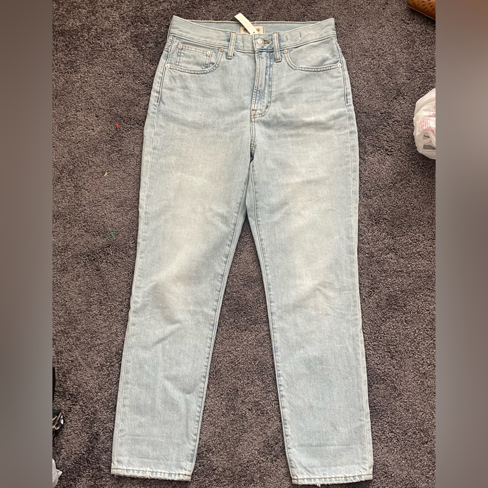Madewell The Perfect Vintage Denim Size 27 High waist Straight Leg NEW